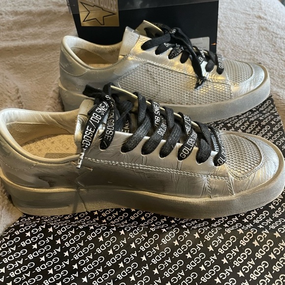 Golden Goose Standard Silver Ray Sneakers Limited Edition - Picture 2 of 9